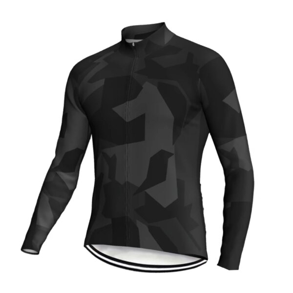 Primavera otoño ropa de bicicleta Jersey de manga larga chaqueta de ciclismo para hombre ropa de carretera camisa de bicicleta abrigo de bolsillo superior de descenso ciclista