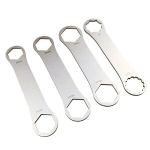Llave para tapa de horquilla delantera de bicicleta de acero inoxidable, herramienta de reparación de horquilla delantera de bicicleta, 24/26mm, 27/28mm, 30/32mm, XCR/RST/XCM
