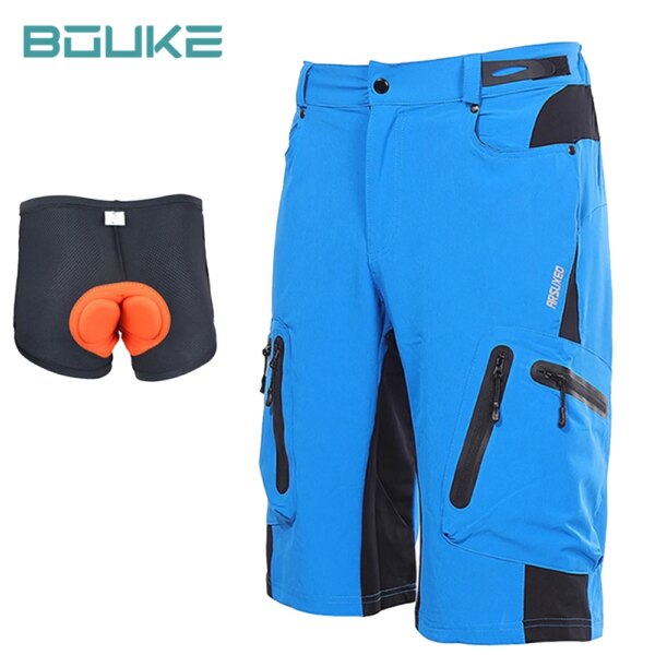 Pantalones cortos de verano para hombre, transpirables y duraderos para exteriores, pantalones cortos para bicicleta de montaña, pantalones cortos deportivos para ciclismo de montaña o carretera, pantalones cortos para bicicleta de montaña