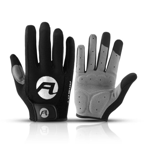 Guantes de ciclismo para motocicleta de verano para hombre, almohadilla de Gel antideslizante que absorbe los golpes, guantes de gimnasio para bicicleta de montaña, accesorios táctiles para bicicleta