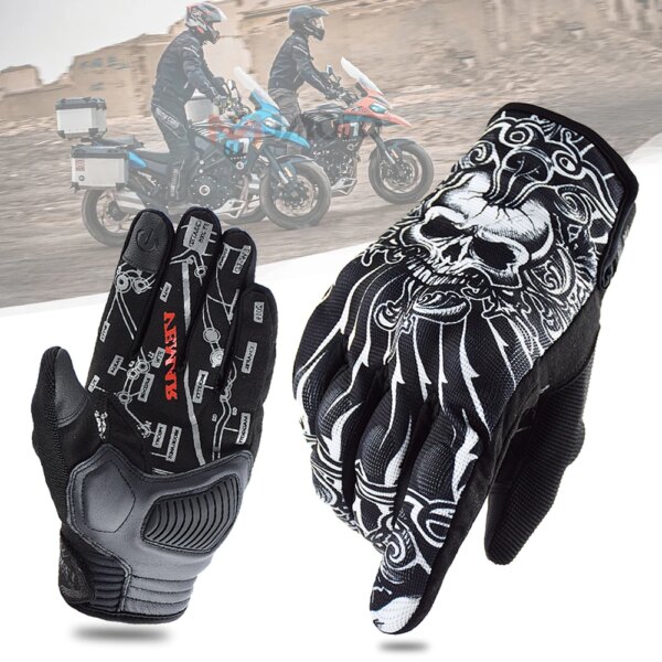 Guantes de moto para hombre y mujer, Guantes de moto para ciclismo BMX, ATV, MTB, protección deportiva, novedad de verano