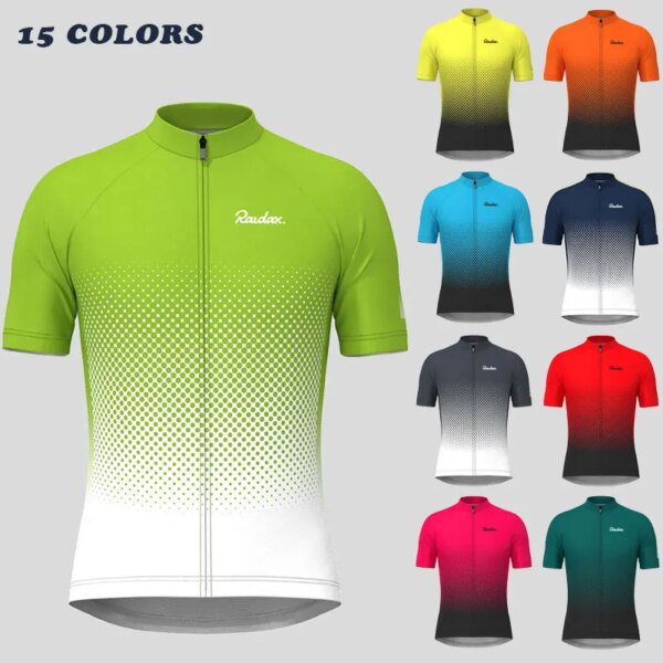 Camisetas de ciclismo de manga corta para hombre, Jersey de bicicleta transpirable de secado rápido, ropa de ciclismo para deportes al aire libre, montaña y carretera, verano