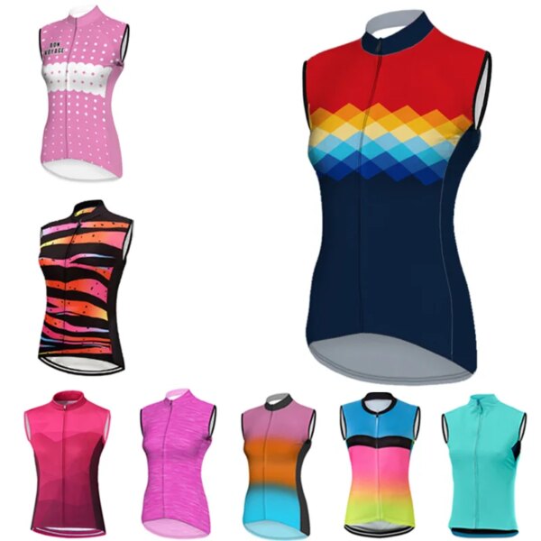 Verano TOP chaleco ciclismo ropa de carreras mtb bicicleta camino cuesta abajo montaña motocicleta desgaste camisa mujer vestido de moda camiseta de bicicleta