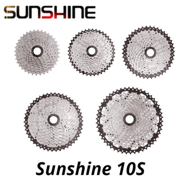 Sunshine-Cassette de rueda libre de 10 velocidades, 11-25T/28T/32T/36T/40T, Compatible con HG Freehub para bicicleta de montaña MTB 10V M6000 M4100