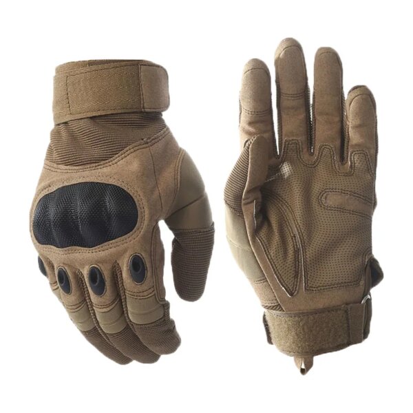 Guantes tácticos de piel de Súper Fibra para hombre, protección de conducción, anticorte, entrenamiento físico, guantes militares del ejército