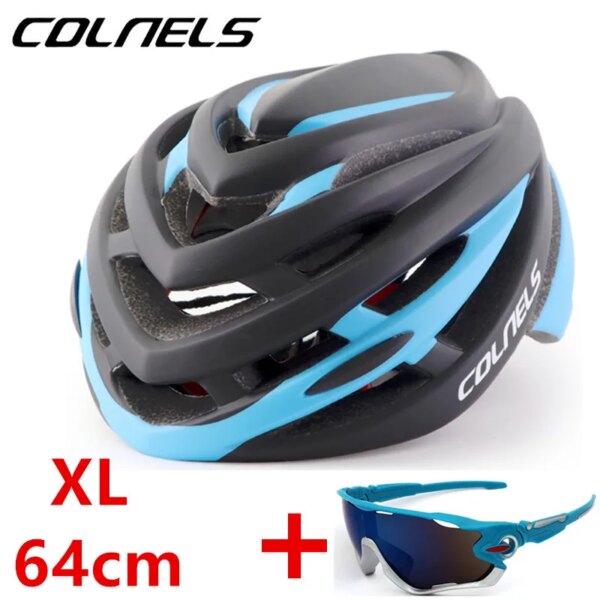 Casco de bicicleta de talla grande XL 64cm, transpirable, para hombre, casco de seguridad para bicicleta de montaña, casco de ciclismo con circunferencia de cabeza de gran tamaño