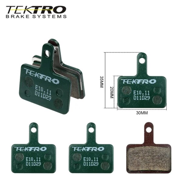 Pastillas de freno TEKTRO E10.11, pastillas de freno de disco MTB, pastillas de freno de disco de cerámica metálica para Shimano M335 M395, accesorios de ciclismo