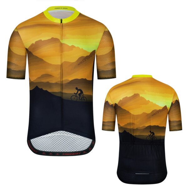 TIMUBIKE-Camiseta de ciclismo de manga corta para hombre y mujer, ropa de compresión de alta calidad, ropa de ciclismo Anti UV, 2024