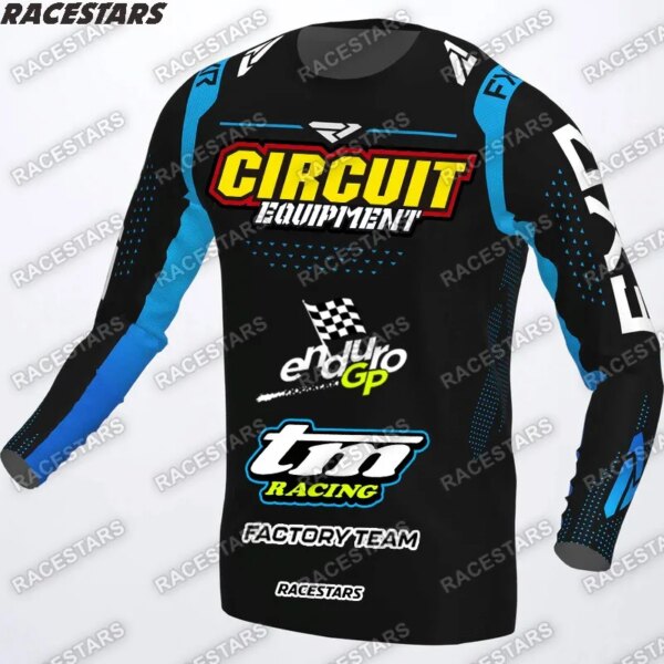 TM RACING camiseta de motocrós Enduro descenso montaña Ciclismo bicicleta MTB camisetas ropa de bicicleta MX Maillot Ciclismo Hombre secado rápido