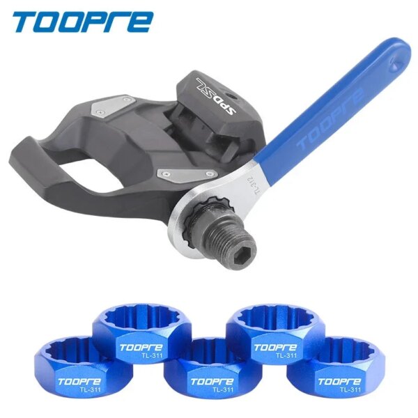 TOOPRE-Herramienta de extracción de Pedal SPD para bicicleta de montaña, llave de pedales autoblocante de aleación de aluminio, herramientas de Reparación de bicicletas EIEIO