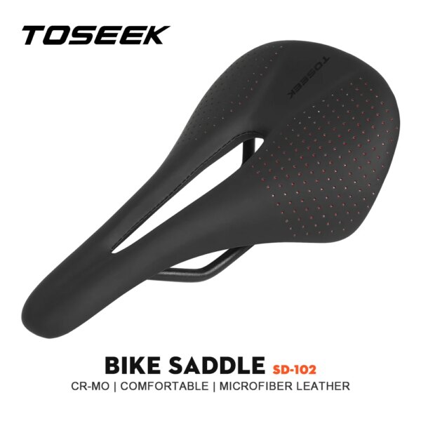 TOSEEK-sillín de bicicleta de carreras SD102, asiento de entrenamiento para hombre, carretera, Tt, TimeTrial, triatlón, asiento acolchado ligero