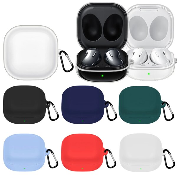 Funda protectora de TPU/silicona para Samsung Galaxy Buds 2/Buds+ Gen 2/Buds 2 Pro/Buds Live auriculares inalámbricos Accesorios