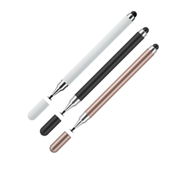 Lápiz para tableta, pantalla de dibujo, lápiz táctil 2 en 1, lápiz óptico para IPhone, IPad, tableta, lápiz táctil capacitivo para teléfono Samsung y Android