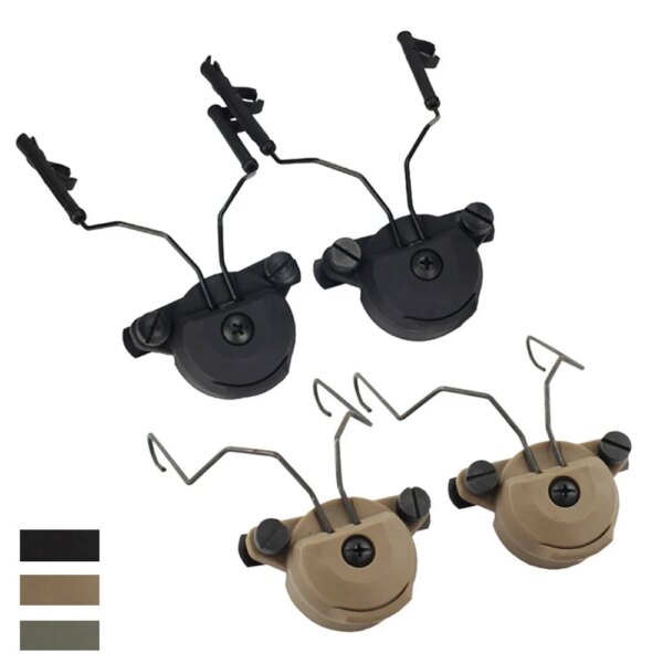 Adaptador táctico para auriculares Airsoft Wendy EXFIL, soporte de suspensión de riel para casco con rotación de 360