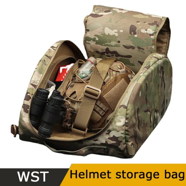 Bolsa táctica rápida para casco, bolsa de almacenamiento para casco de ciclismo Airsoft militar multifunción, accesorios para casco de motocicleta de gran capacidad