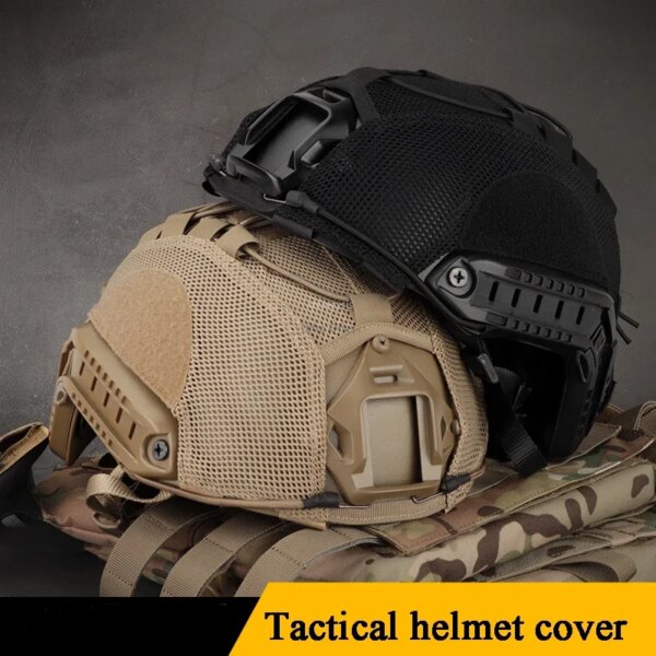 Cubierta de casco táctico para cascos rápidos, accesorios para Airsoft, Paintball, caza, tiro, juego CS