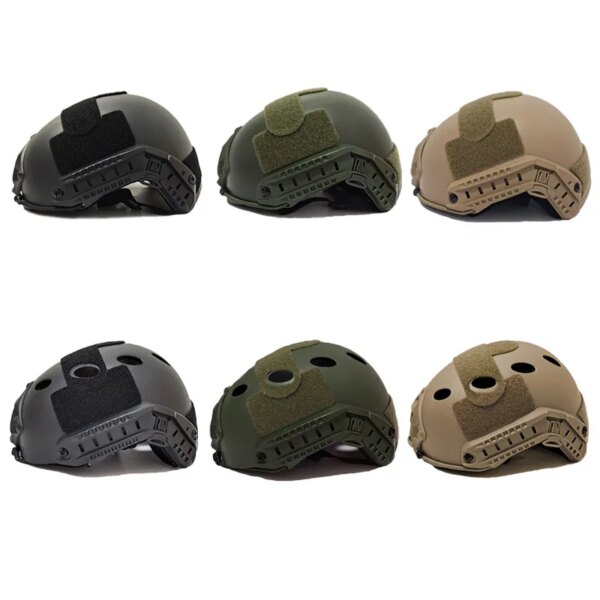 Casco táctico rápido tipo PJ Airsoft Paintball tiro cascos de juego de guerra ejército militar cabeza de combate equipo protector