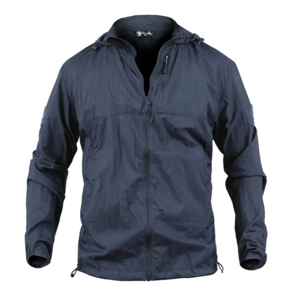 Chaqueta táctica de senderismo de secado rápido para hombre, abrigo transpirable de piel con protección solar para deportes al aire libre, chaquetas militares de pesca y caza, 5XL
