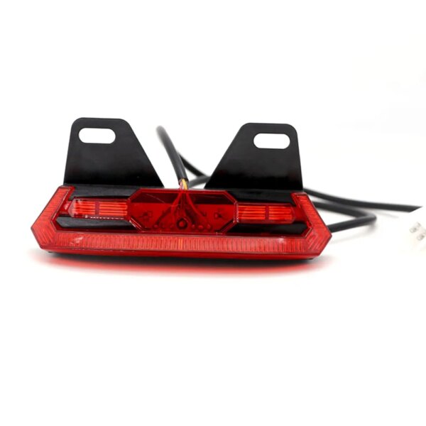 Luz trasera bicicleta luz trasera señal de giro 12V 140x60mm ABS luz de freno Ebike bicicleta eléctrica lámpara trasera bicicleta eléctrica