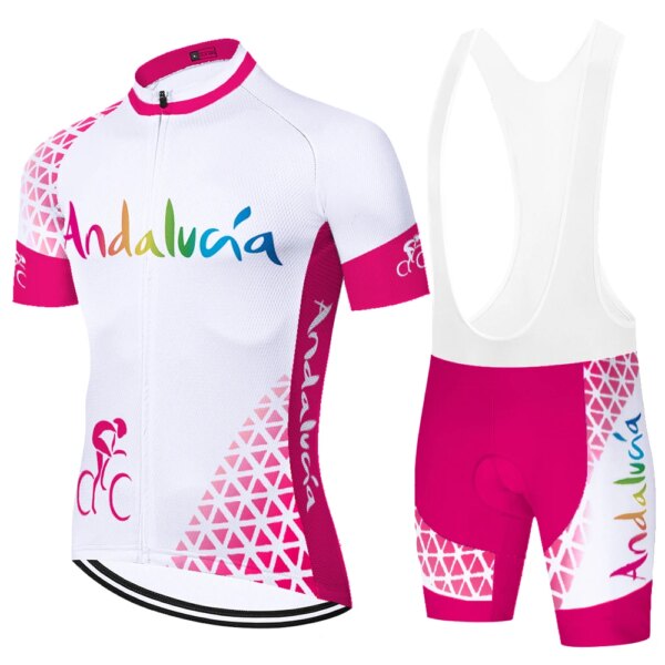 Equipo ANDALUCIA traje de ciclismo 20D gel pad verano secado rápido España manga corta maillot ciclismo hombre verano 2023