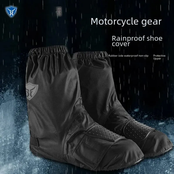 Cubierta de zapato de motociclismo de tela Oxford gruesa impermeable a prueba de polvo cubierta de zapato a prueba de lluvia verano invierno