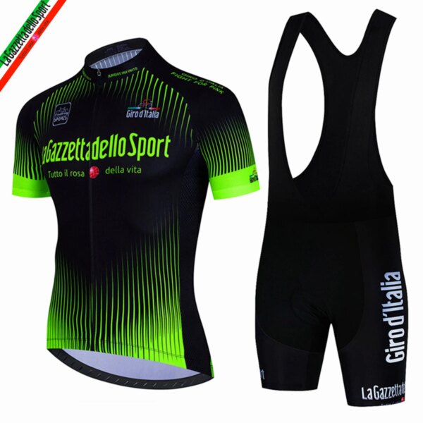 Conjunto De Jersey De Ciclismo Tour De Giro D'ITALIA para hombre, Ropa De Ciclismo, camisetas para bicicleta De carretera, traje, pantalones cortos con pechera, Ropa De Ciclismo MTB