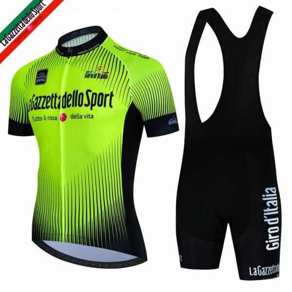 Tour De Giro D'ITALIA Conjuntos De camisetas De Ciclismo para Hombre Ropa De Ciclismo De verano De manga corta De secado rápido MTB Ropa Ciclismo Hombre traje De bicicleta