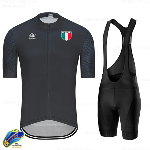 Tour De ITALIA 2024 Rx hombres Ciclismo ropa bicicleta kits De ropa verano pantalones cortos De manga corta secado rápido Racing Maillot Ciclismo Set