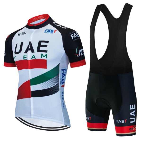 UAE-Pechera de ciclismo para hombre, blusa para bicicleta, ropa para hombre, pantalones de montaña, traje de bicicleta, camisa profesional Tricuta, traje para bicicleta 2023