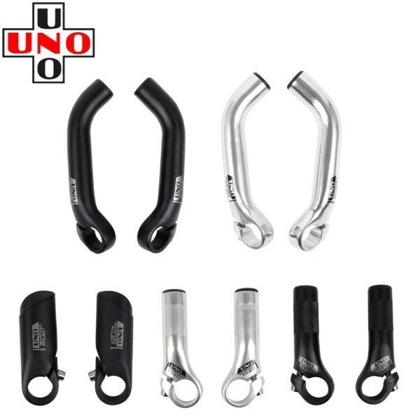 UNO-manillar auxiliar pequeño de aleación de aluminio, extremos de barra de apoyo para bicicleta de montaña, accesorios para bicicleta de 80/85/145mm