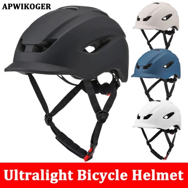 Casco protector ultraligero, gorras de seguridad de conducción con luz trasera ajustable con equipo de protección de visera para bicicleta, Scooter Eléctrico