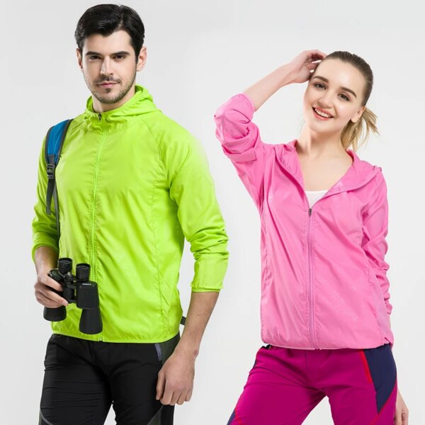 Chaqueta ultrafina con protección solar para lluvia, cortavientos para ciclismo, chaqueta de protección solar transpirable, ropa de secado rápido para acampar, pescar y cazar