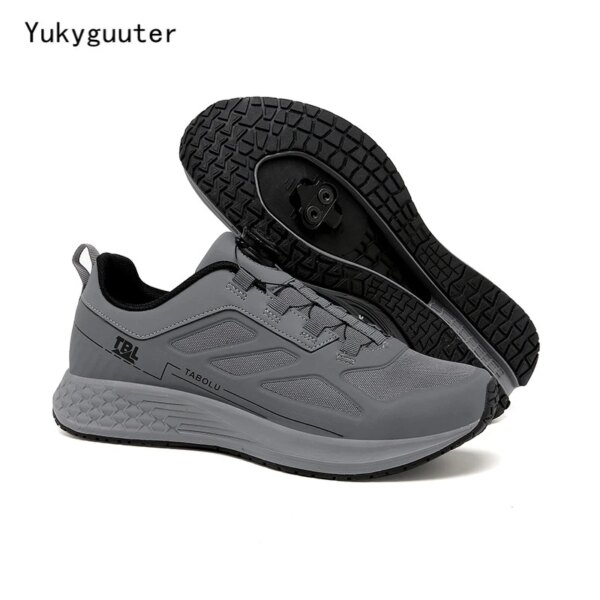 Zapatillas de ciclismo Unisex para hombre y mujer, calzado con tacos para bicicleta de montaña, de carreras, Spd, Mtb