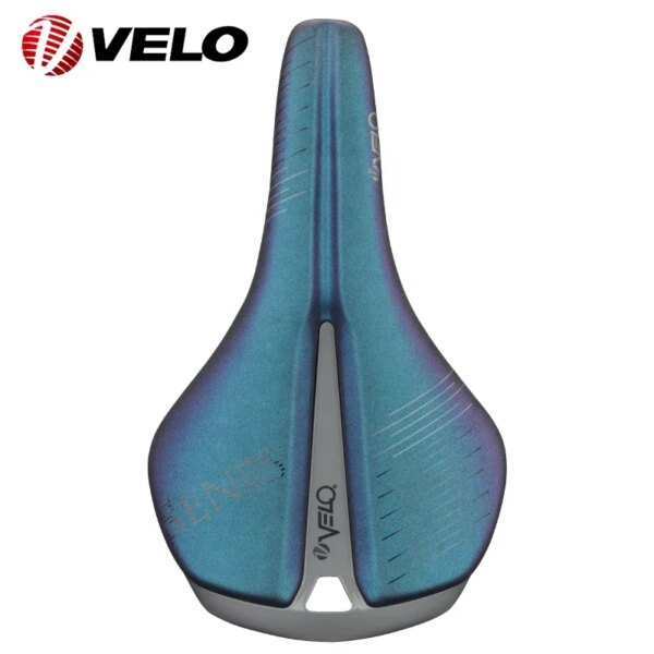 VELO VL-1A47-asiento de bicicleta de carretera, cojín, sillín Ti Rail, resbaladizo de aceite, cómodo, ligero, impermeable, corto