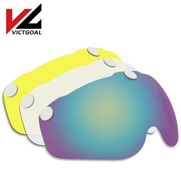 VICTGOAL-lente para casco de bicicleta, gafas magnéticas para casco, protección para cascos de bicicleta de montaña y carretera, accesorios para ciclismo nocturno