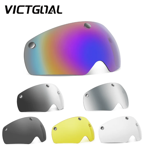 VICTGOAL-casco de bicicleta con lentes magnéticas, gafas polarizadas para ciclismo, protección UV400, gafas deportivas, accesorios para bicicleta de montaña y carretera