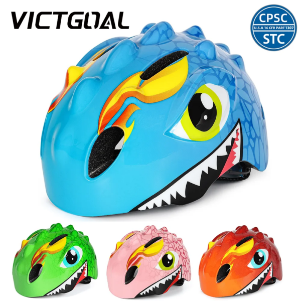 VICTGOAL-casco de bicicleta para niños, protección deportiva de seguridad para ciclismo, juegos de rodilleras, coderas, casco de patinaje sobre ruedas para bicicleta de equilibrio