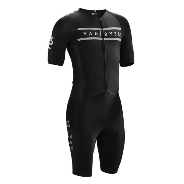 Van/rysel traje de carreras de carretera Racer triatlón blanco medias de verano pantalones de una pieza traje de ciclismo transpirable ropa deportiva al aire libre