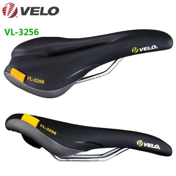 Velo VL-3256 sillín de bicicleta de montaña cómodo 273x148mm MTB bicicleta cuero Súper suave amortiguador sillín accesorios de ciclismo