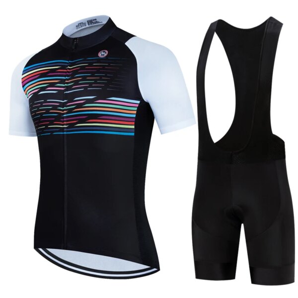 Vendull-Camiseta con pechera de ciclismo, conjunto para hombre, ropa, pantalones de verano, pantalones cortos de Gel, disfraz para hombre, ropa de bicicleta, traje de uniforme de carretera, Mtb, 2024