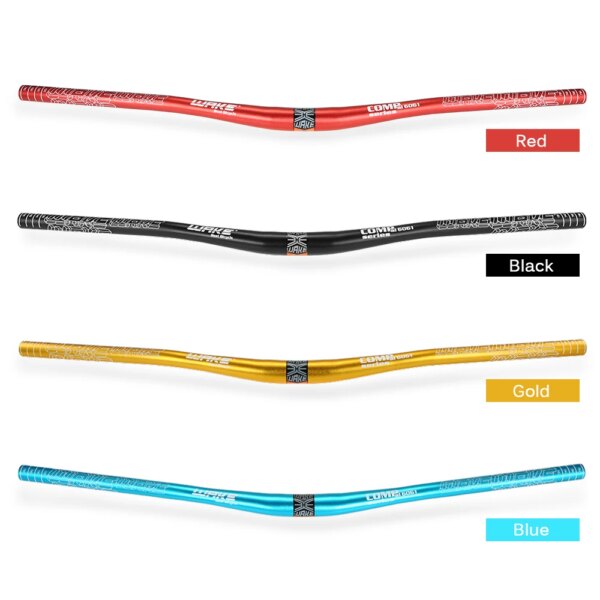 WAKE-Manillar ultraligero de aleación de aluminio para bicicleta de montaña, barra plana para manillar de bicicleta de montaña, anodizado de 780MM