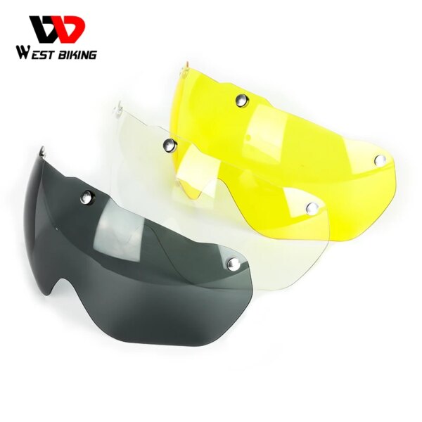 WEST BIKING-gafas para casco de bicicleta, lentes magnéticos para casco tipo 0708094