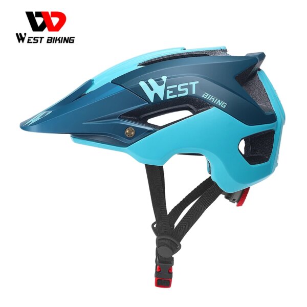 WEST BIKING-casco de bicicleta ultraligero para hombre y mujer, sombrero con ventilación deportiva, gorro protector de seguridad en bicicleta de montaña y carretera, equipo de ciclismo