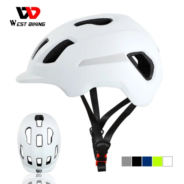 WEST BIKING-Casco de bicicleta ultraligero y transpirable, gorros de seguridad para bicicletas de montaña, Casco de ciclismo MTB para hombre