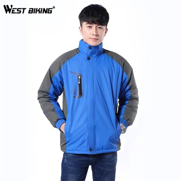 WEST BIKING-chaquetas de ciclismo a prueba de viento para hombre y mujer, ropa de ciclismo impermeable, camisetas de manga larga, abrigo deportivo de invierno para exteriores