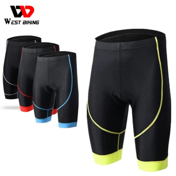 WEST BIKING-pantalones cortos de ciclismo para mujer, mallas cortas con acolchado 3D, ropa interior cómoda y transpirable, pantalones cortos para bicicleta