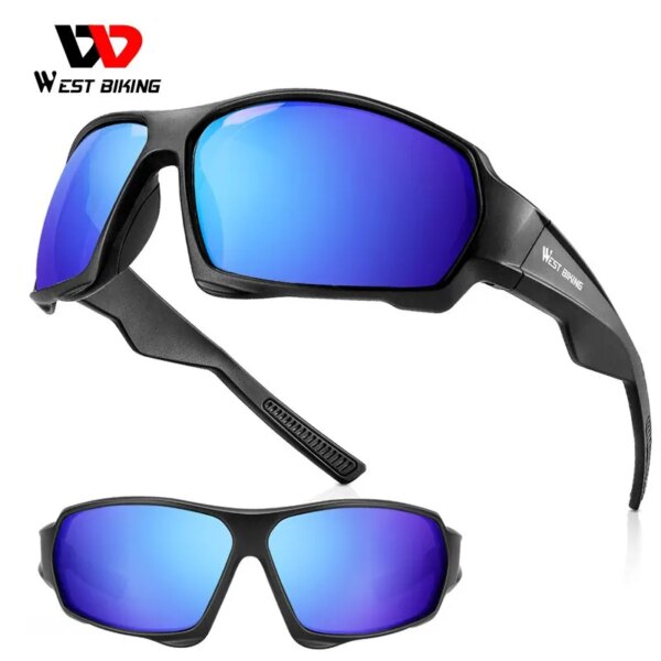 WEST BIKING-gafas de sol polarizadas HD para hombre y mujer, gafas para deportes al aire libre, pesca, protección UV 400, gafas de montaña para carretera