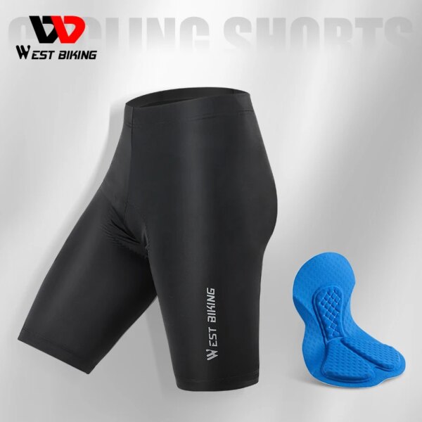 WEST BIKING-pantalones cortos de ciclismo para hombre y mujer, mallas transpirables y refrescantes para ciclismo de montaña y carretera, a prueba de golpes, con almohadilla de esponja