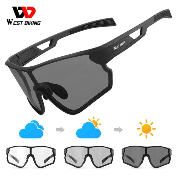 WEST BIKING-gafas fotocromáticas para ciclismo, gafas de sol deportivas para bicicleta de montaña, gafas de protección UV400