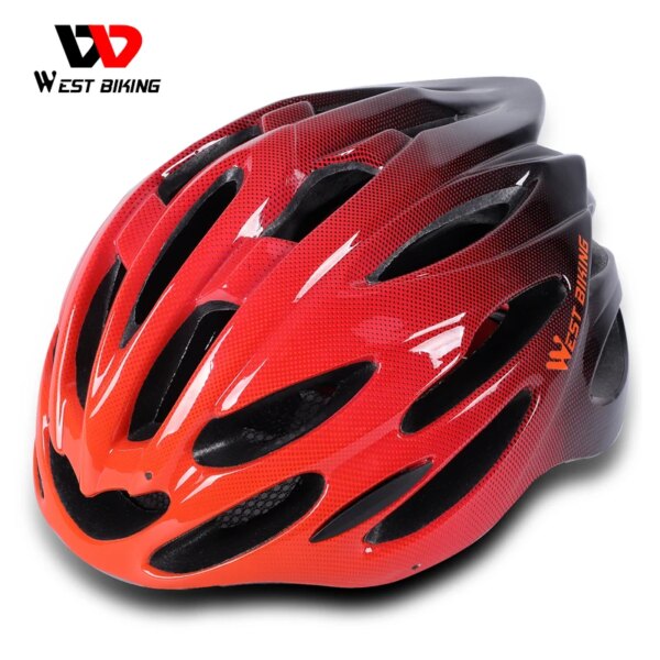 WEST BIKING-casco de bicicleta ultraligero ajustable, casco de bicicleta de carretera, ciclismo, motocicleta, deporte, protección de seguridad para hombres y mujeres